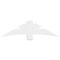 Ekena Millwork Alberta Architectural Grade PVC Gable Bracket, 60"W x 17 1/2"H x 6"D x 6"F, 7/12 Pitch GBP060X18X0606ALB00 - alternate 5